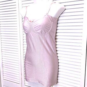 Cynthia Rowley Shaper Torsette Top  Sz Large Pastel Lilac Strapless Lingerie